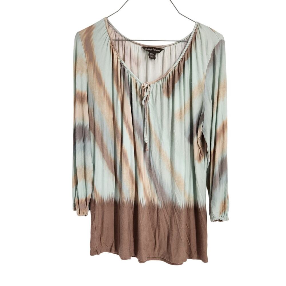 Tommy Bahama 3/4 Sleeve Top Womens Size Medium M
